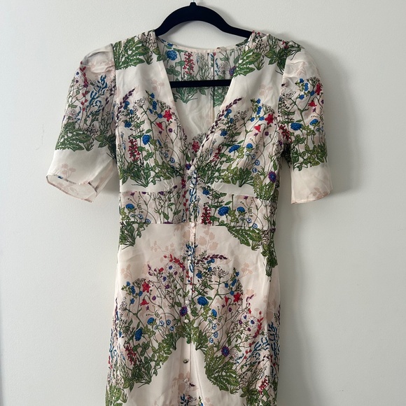 Maje Floral Silk Dress - Picture 1 of 3